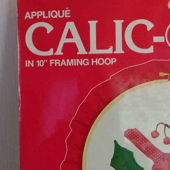 NWOT Calic-Os sealed Christmas Red Cardinal Applique embroidery kit. One Size - Picture 6 of 7